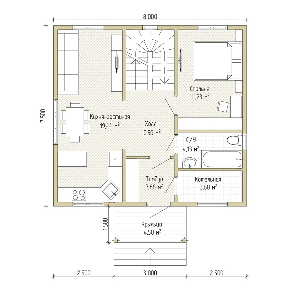 Проект ПД-120,7 - ракурс 5
